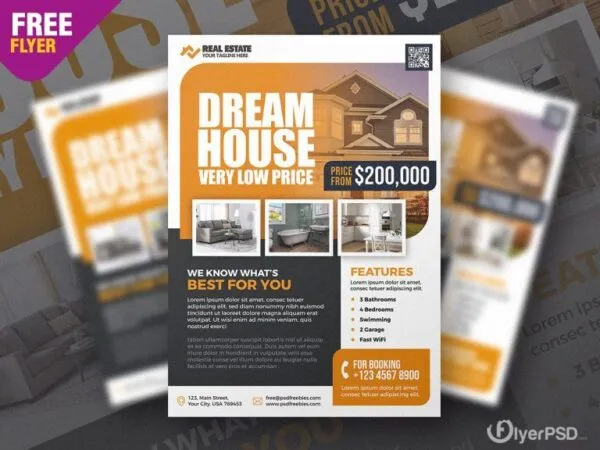 Modern Real Estate Business Flyer Template 1