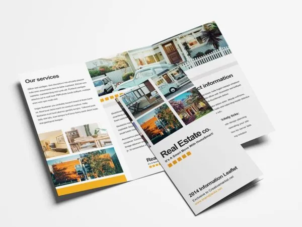 Modern Real Estate Tri fold Brochure Template 1
