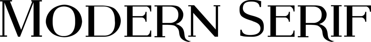 Modern Serif Font 1