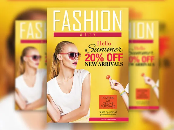 Modern Summer Sale Fashion Flyer Template 1