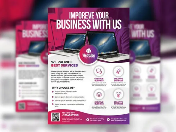 Modern Symbolic Business Flyer Template 1