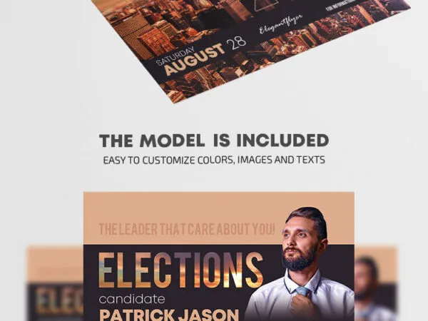 Modern Urban Elections Flyer Template 1