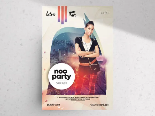 Modern Urban Party Flyer Template 1