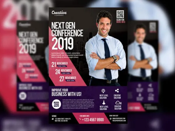 Modern Urban Seminar Flyer Template 1