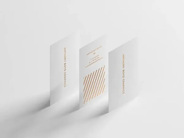 Modern Vertical Business Card Mockup 1