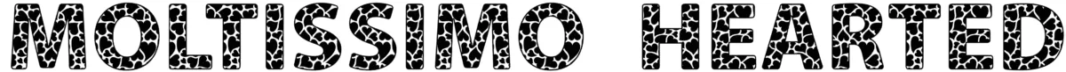 Moltissimo Hearted Borders Font 1