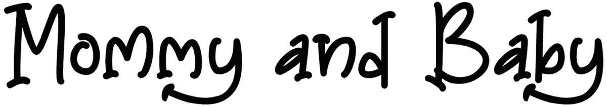 Mommy and Baby Font 1