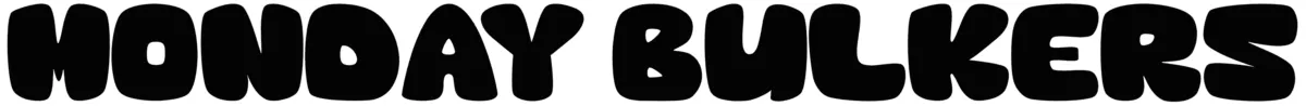 Monday Bulkers Font 1