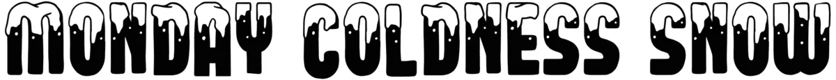 Monday Coldness Snow Font 1