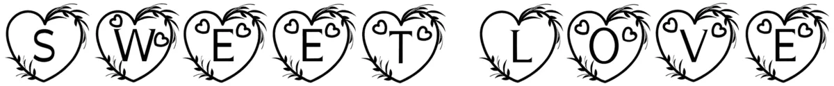 Monogram Sweet Love Font 1