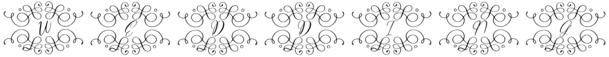 Monogram Wedding Font 1