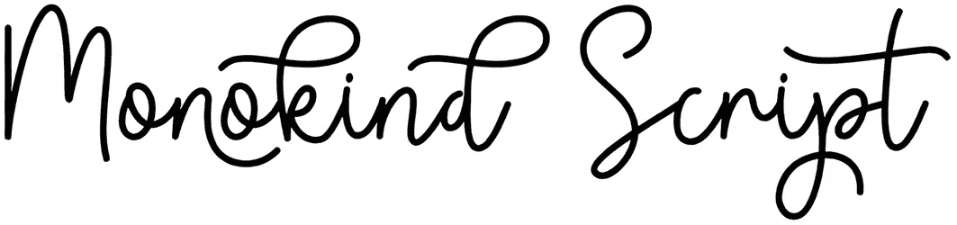 Monokind Script Font 1