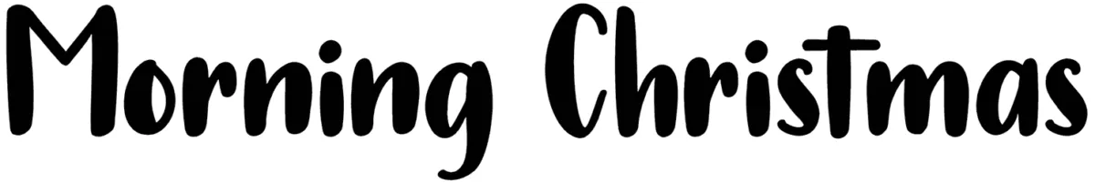 Morning Christmas Font 1