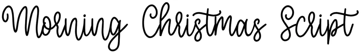 Morning Christmas Script Font 1