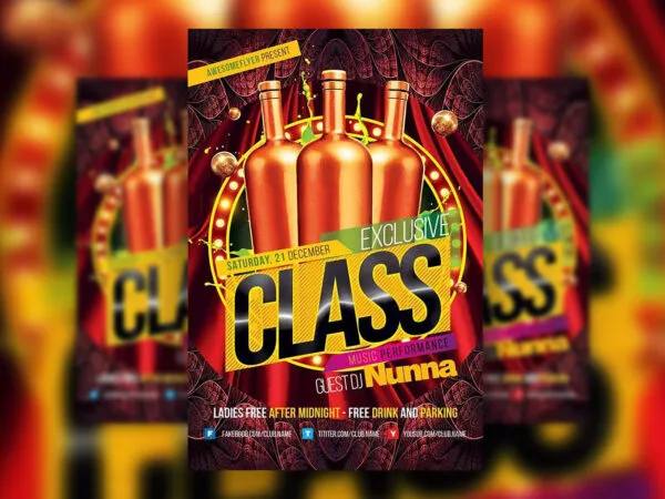 Music Performance and Nightclub Event Flyer Template 1