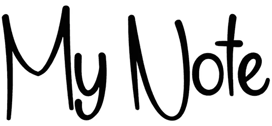 My Note Font 1