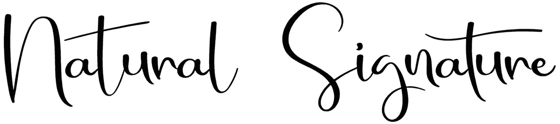 Natural Signature Font 1