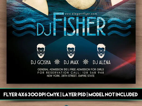 Nautical DJ and Music Events Flyer Template 1