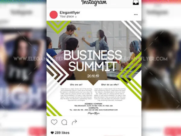 Neat Infographic Business Flyer Instagram Post and Facebook Cover Template 1