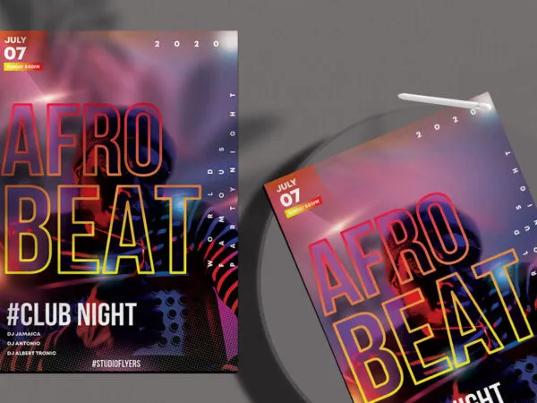 Neon Club Event Flyer Template 1