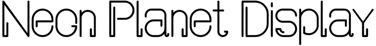 Neon Planet Display Font 1