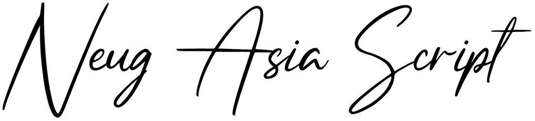 Neug Asia Script Font 1