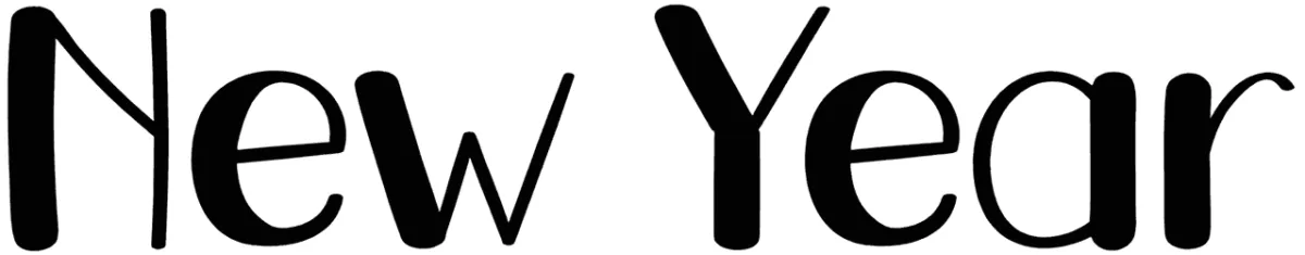 New Year Font 1