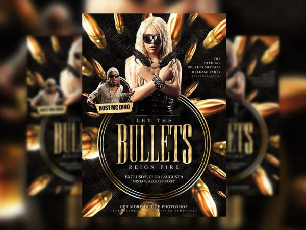 Nightclub Hip Hop Music Event Flyer Template 1