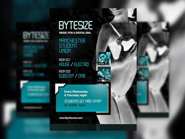 Nightclub Techno Flyer Template 1