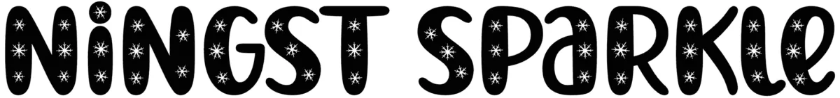 Ningst Sparkle Font 1