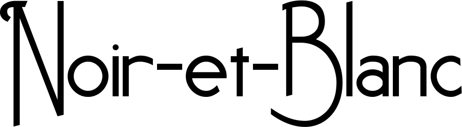 Noir et Blanc Font 1