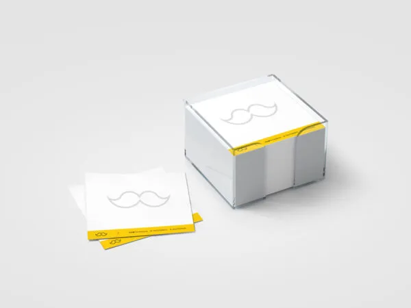 Note Paper Transparent Slip Pad Holder Mockup 1