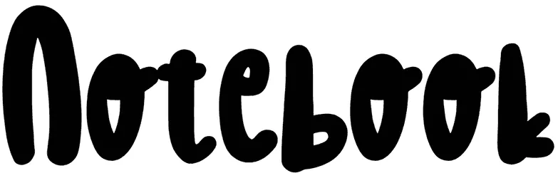 Notebook Font 1