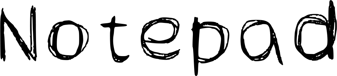 Notepad Font 1