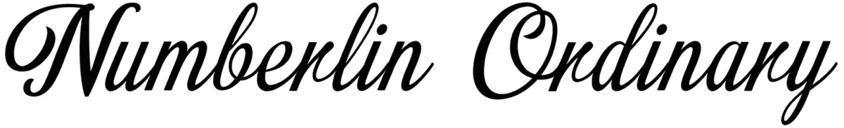 Numberlin Ordinary Font 1
