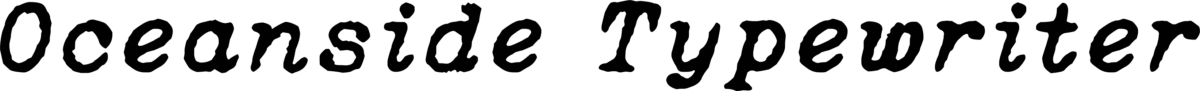 Oceanside Typewriter Font 1