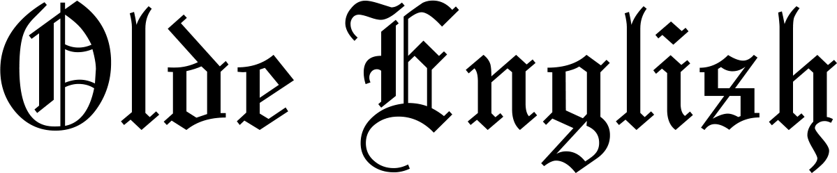 Olde English Font 1