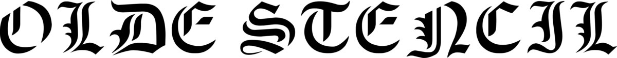 Olde Stencil Font 1