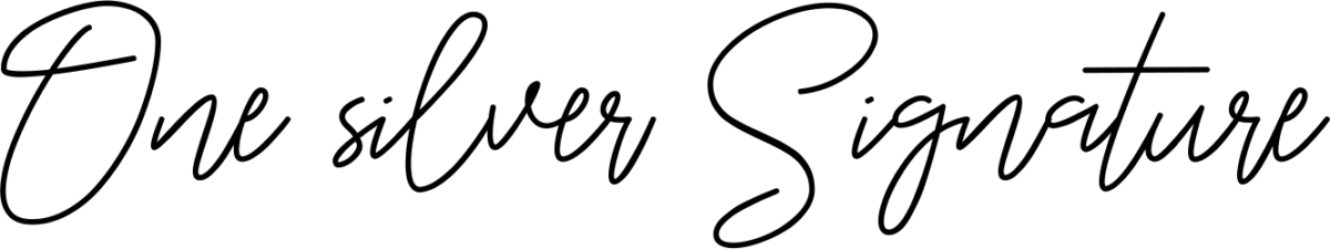One silver Signature Font 1