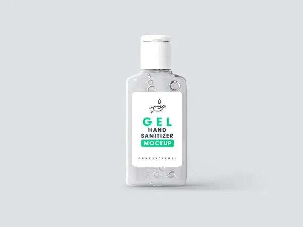Opaque Simple Sanitizer Bottle Mockup 1