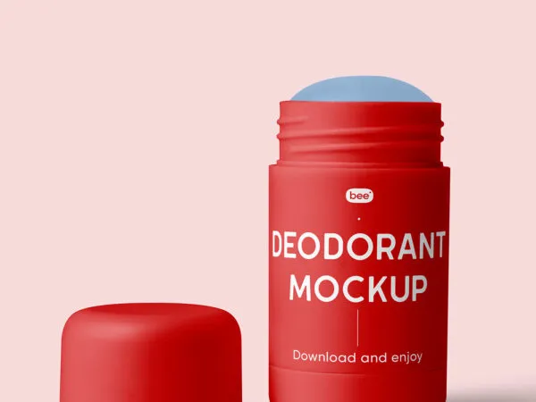 Open Deodorant Bottle Mockup 1