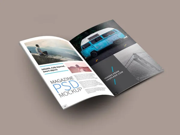 Open Magazine Inner Pages Mockup 1