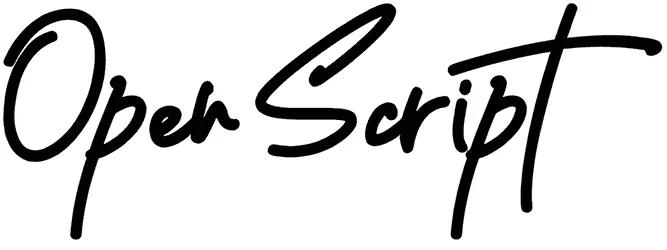 Open Script Font 1
