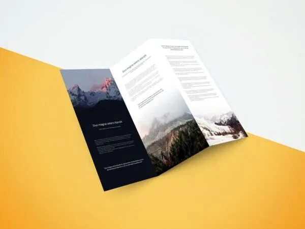 Open Z Fold Brochure Mockup 1