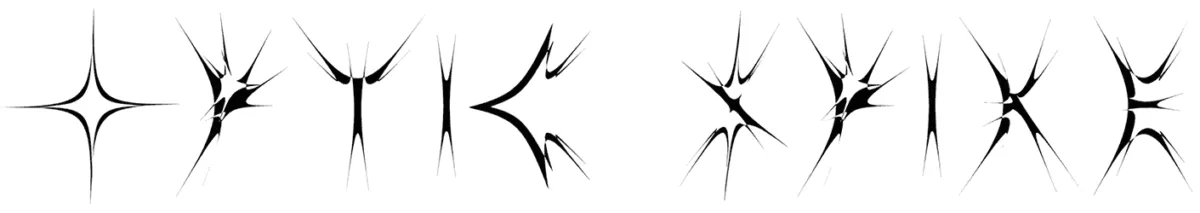 Optic Spike Font 1