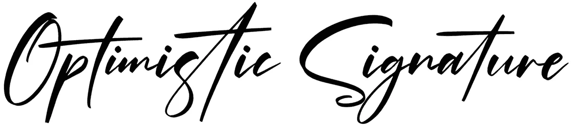 Optimistic Signature Font 1