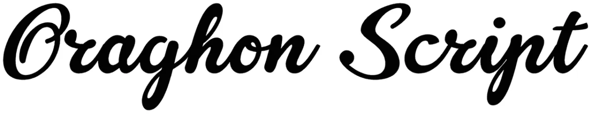 Oraghon Script Font 1