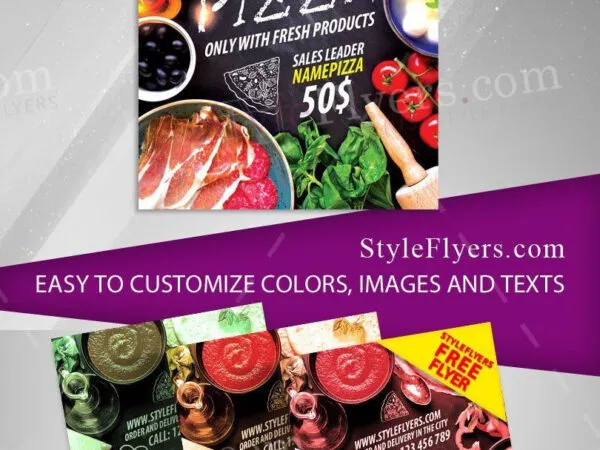 Organic and Happy Food Flyer Template 1