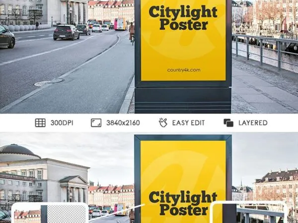 Outdoor Citylight Poster Mockup 1