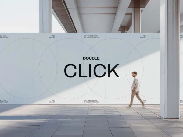 Outdoor Wallscape Advertising Billboard Mockup 1